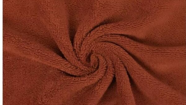 bamboe velvet badstof brique