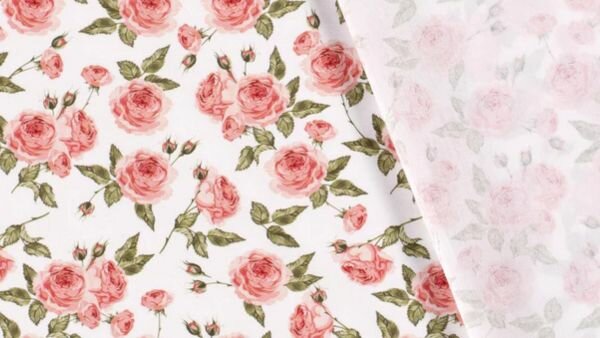 bloemige katoenstof voor kleding