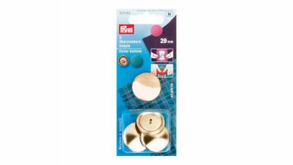 Prym - Stofknopen zonder matrijs Zilver  29mm