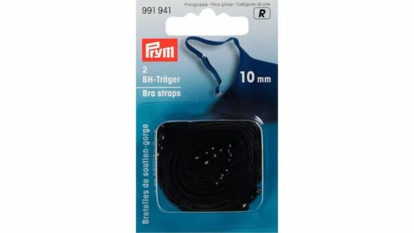 Prym - BH Schouderband 10mm Zwart
