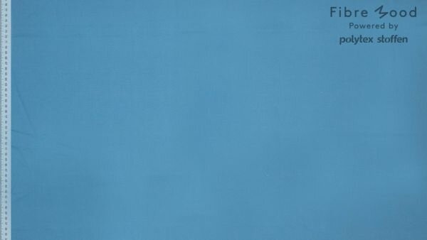 close-up geweven katoenen poplin Adriatic Blue