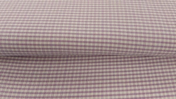 Polyester crepe met elastaan wit lila voor zelfmaakmode