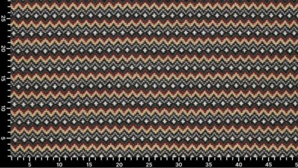 Multicolor Jacquard stof met soepele structuur