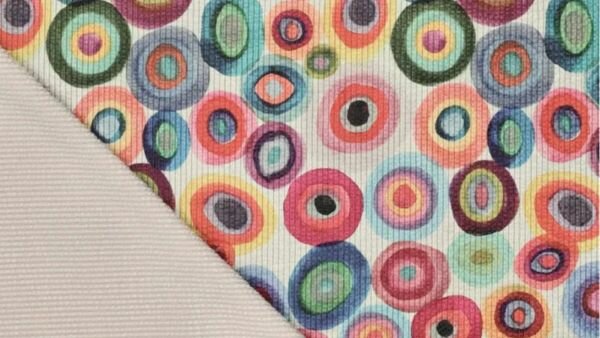 Modestof multicolor print ribcord Oeko-Tex