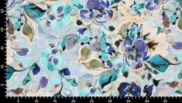 Modestof viscose stretch digitaal bedrukt