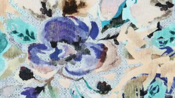 Oeko-Tex viscose stretch stof blauw