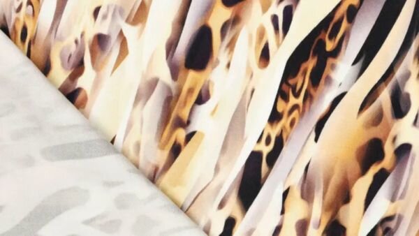 "Animal print viscose stof per meter 140cm breed voor naaien jurken"