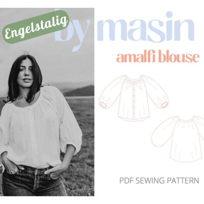 Amalfi Blouse PDF naaipatroon - Engelstalig