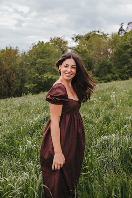 Naai een maxi dress met aanpasbare buste