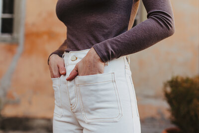 naaipatroon broek met hoge taille