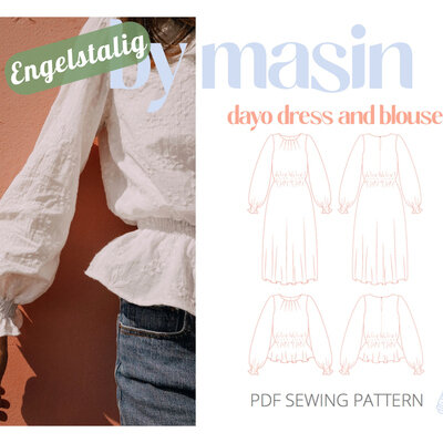 Dayo Blouse &amp; Jurk - PDF patroon 
