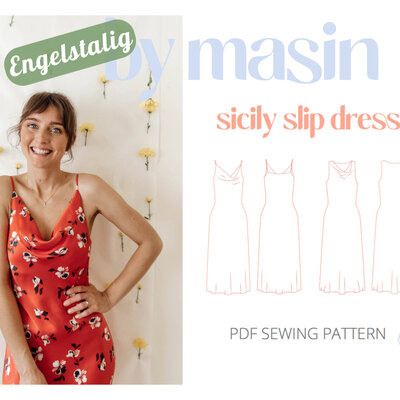 Sicily Slip Dress - PDF Naaipatroon jurk van By Masin 