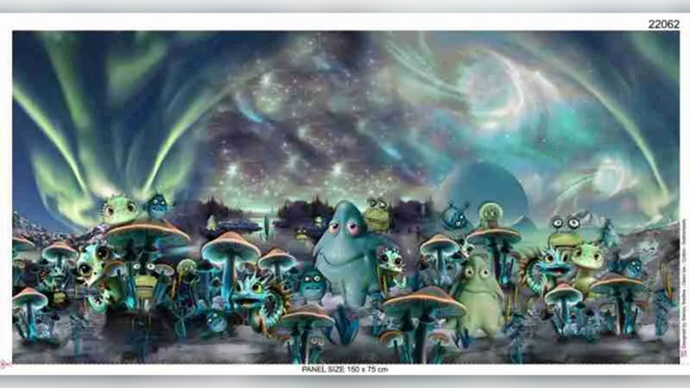 Paneelstof French Terry Fantasy Space kopen 
