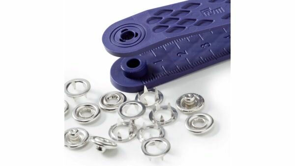 Prym - Jersey Drukknopen 10 mm Naaivrij Tandring Zilver - 10 Stuks