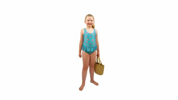 Naaipatroon Bad- en Strandkleding Meisjes Groot - Maat 104 t/m 146 - Nummer B3 Kind2