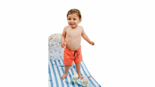 Naaipatroon Bad- en Strandkleding Jongens Baby - Maat 62 t/m 98 - Nummer B2 Kind2