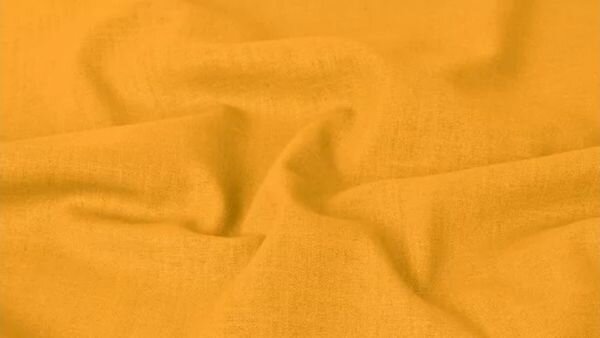 Geel gewassen linnen stof - Tijdloos, Stoer en Modieus