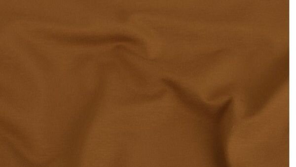 rekbare katoen jersey stof bruin