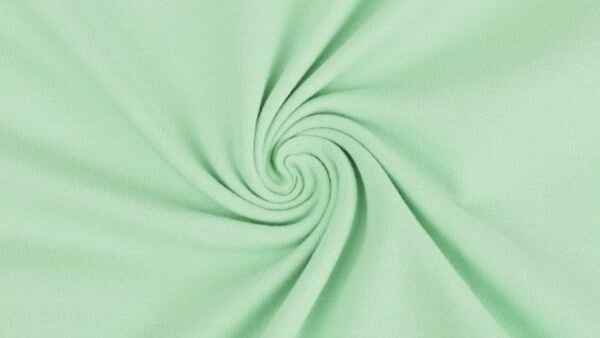 licht mint groene tricot stof