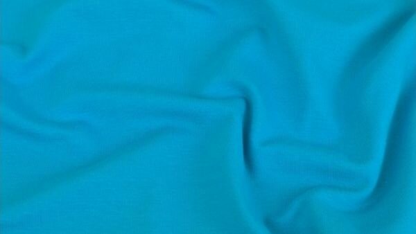 aqua blauwe tricot stof detail