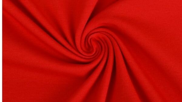rode tricot stof katoen jersey
