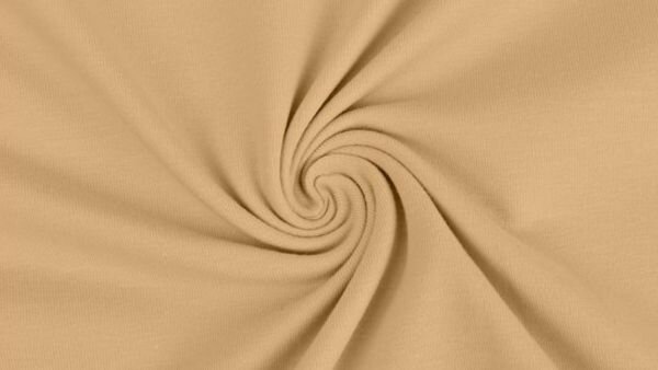 beige tricot stof katoen jersey