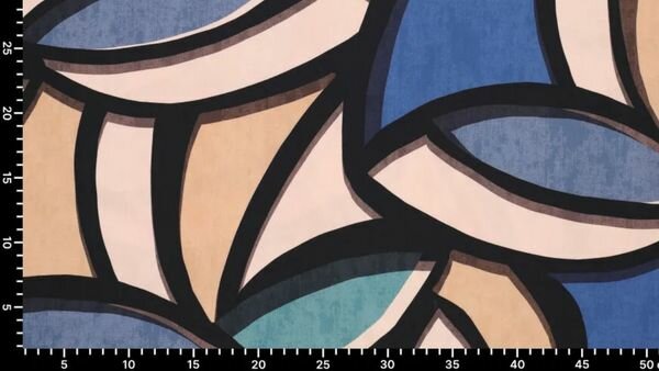 Abstracte damesmode stof