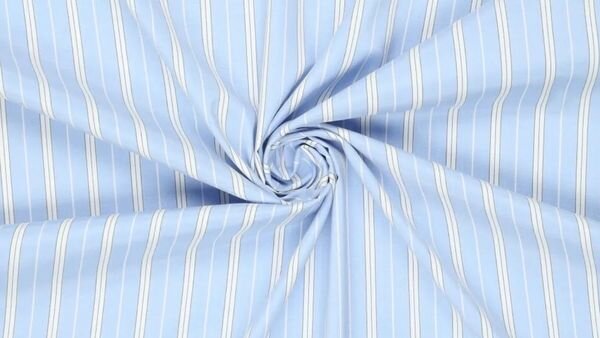 Poplin stretch lichtblauw