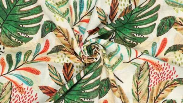 Groene bladeren viscose