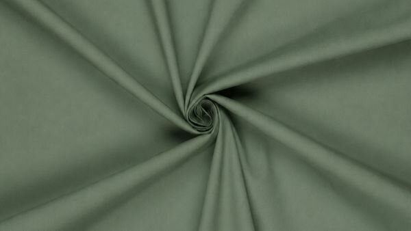 Oudgroene poplin katoen close-up