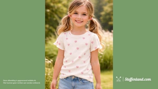 voorbeeld shirt babyrib met hartjes