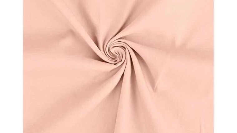 Licht koraalroze poplin