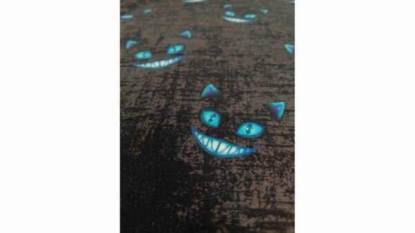 Grijze kattenfleece met print