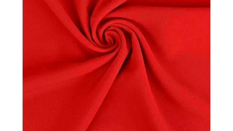 Felrode polyester stof