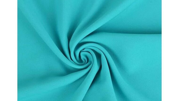 Aqua blauwe polyester stof