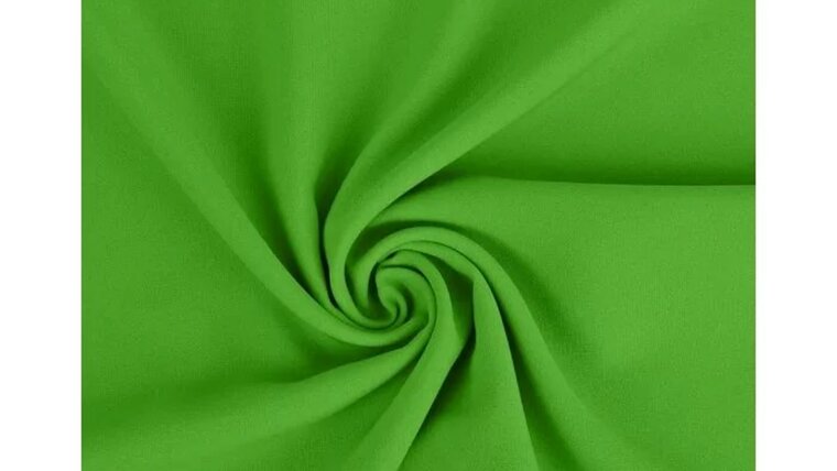 Effen groene polyester stof