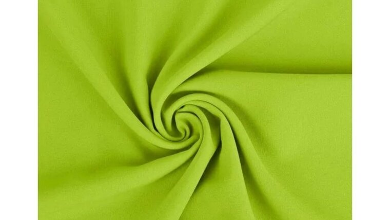 Effen limegroene polyester