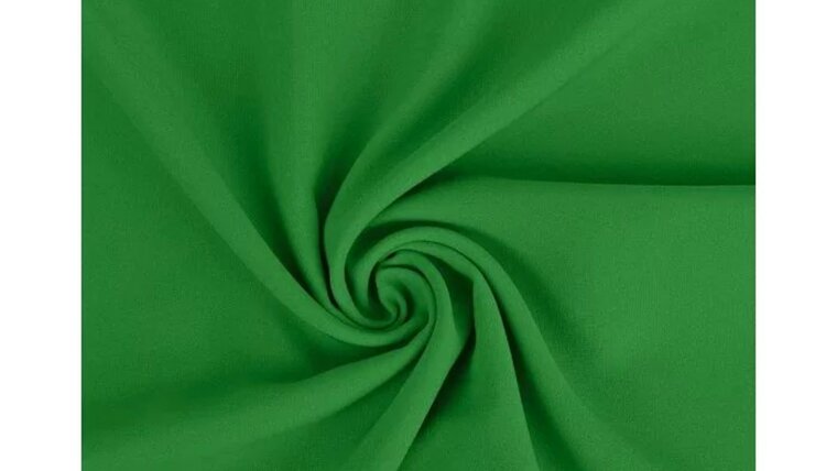 Effen groene polyester stof