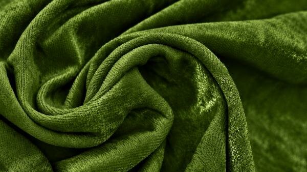 Mosgroene Velours de Panne