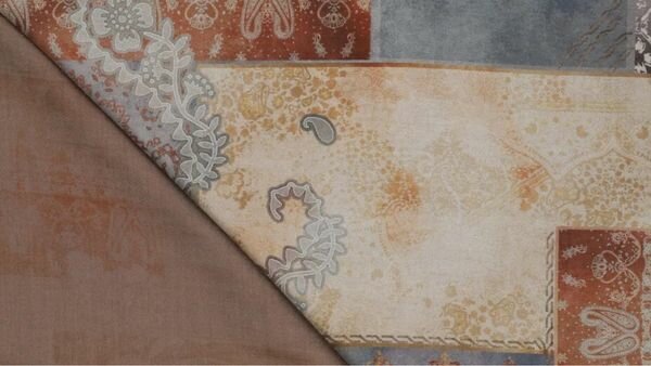 Zarina viscose patchwork motief