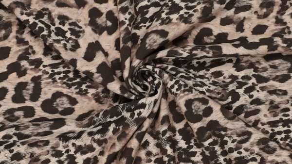 Beige heavy viscose stof