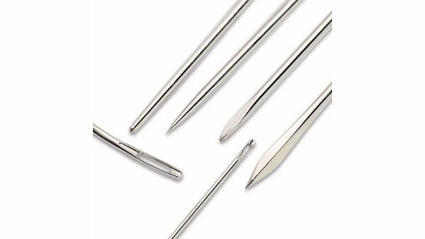 Prym handwerknaalden assortiment 6 stuks voor leer zeil tapijt en stoffering detail