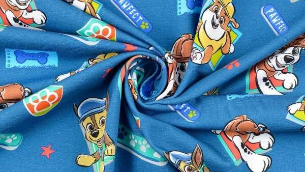 Babyblauwe jersey stof met Paw Patrol&reg;