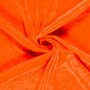 Oranje Crushed Velvet Stof: Betaalbare Luxe voor Feest en Mode