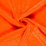 Oranje Crushed Velvet Stof: Betaalbare Luxe voor Feest en Mode