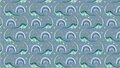 Tricot stoffen / babystofjes blauw met dino&#039;s en regenbogen kopen 