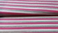 Gestreepte tricot stof (fuchsia, wit en licht grijs)