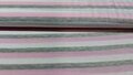 Gestreepte tricot stof (roze, licht grijs en wit)