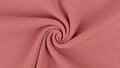 Rib jersey oud roze opgerold &ndash; 140 cm stofbreedte en dikte zichtbaar