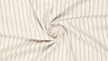 Off white viscose linnen stof met streep detail